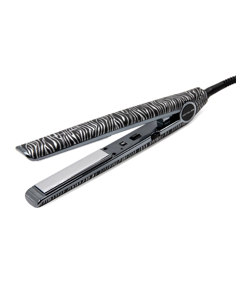 ALISADOR DE CABELLO CORIOLISS C1 PROFESIONAL SILVER ZEBRA SOFT TOUCH NEGRO - 1