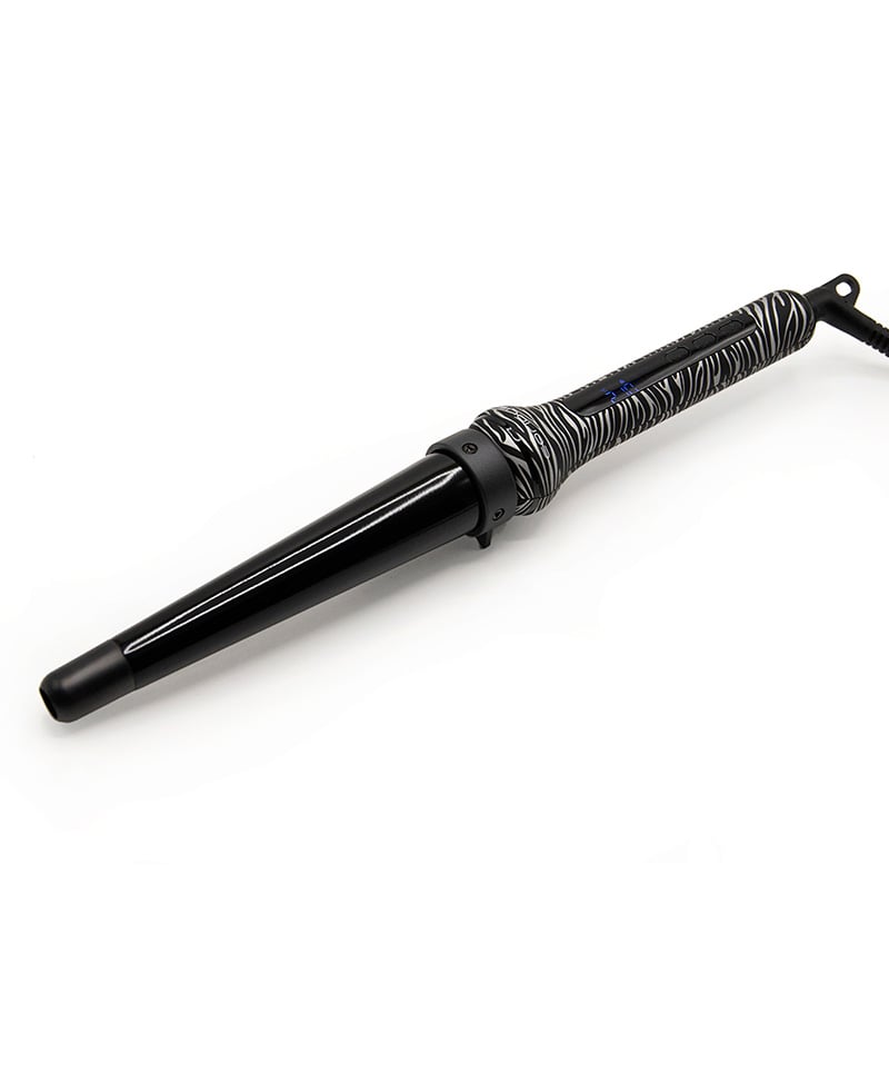 ONDULADOR DE CABELLO CORIOLISS GLAMOUR WAND PROFESIONAL SILVER PAISLEY SOFT TOUCH DIGITAL NEGRO - 1