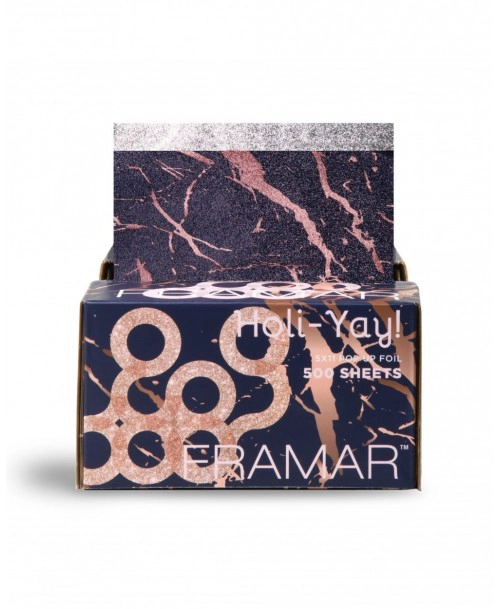 FRAMAR PAPEL ALUMINIO 500 LAMINA PRE CORTADAS POP UPS HOLI-YAY 13CM X 28CM - 1