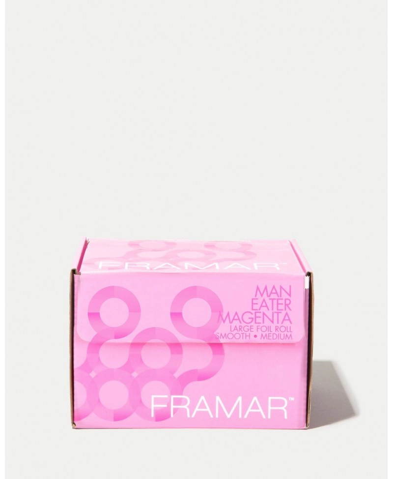 FRAMAR ROLLO DE  ALUMINIO  MEDIUM MAN-EATER MAGENTA 500 METROS - 2