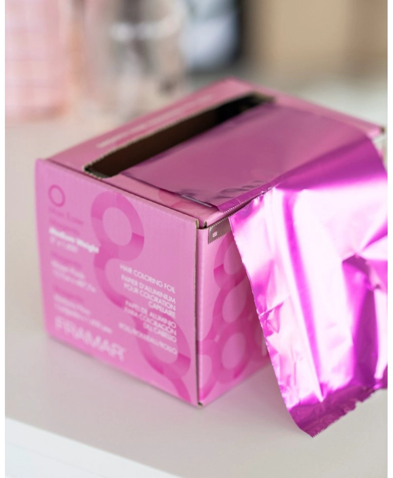 FRAMAR ROLLO DE  ALUMINIO  MEDIUM MAN-EATER MAGENTA 500 METROS - 4