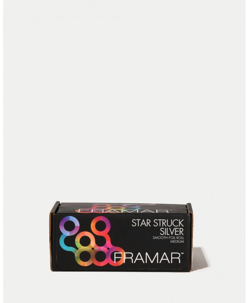 FRAMAR ROLLO PEQUEÑO STAR STRUCK SILVER 12,7CM X 100 METROS
