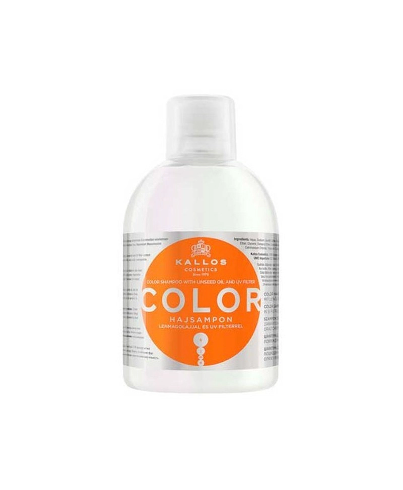 KALLOS SHAMPOO COLOR CON ACEITE DE LINAZA PARA CABELLO TINTURADO 1000ML - 1
