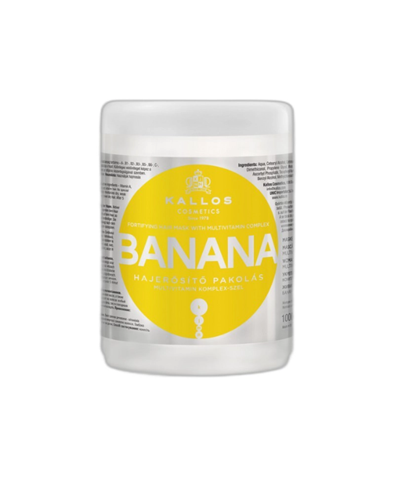 KALLOS MASCARA CAPILAR BANANA CON MULTIVITAMINAS 1000ML - 1