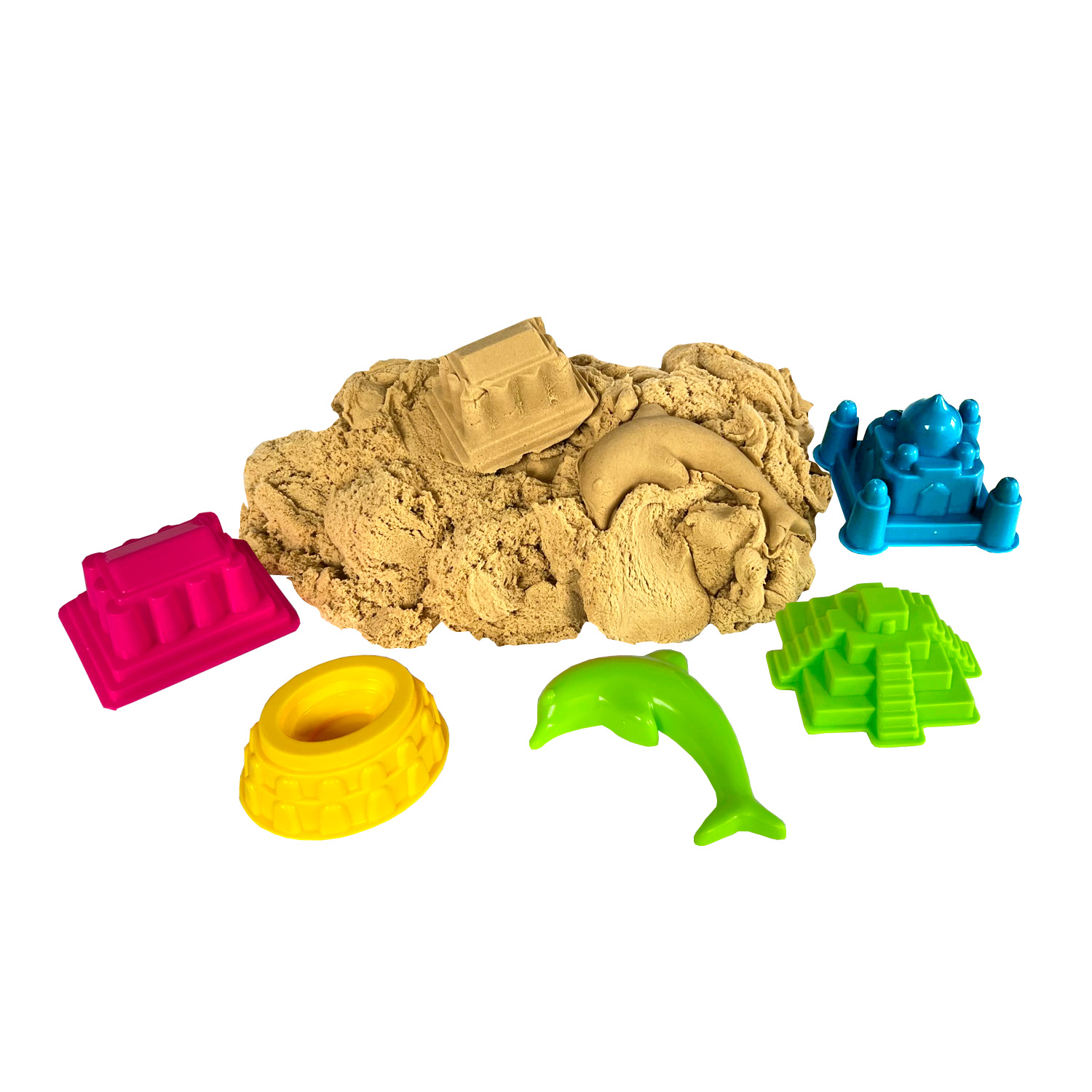 ARENA MÁGICA COTTON SAND CAFÉ 1 KILO 5 MOLDES - 1