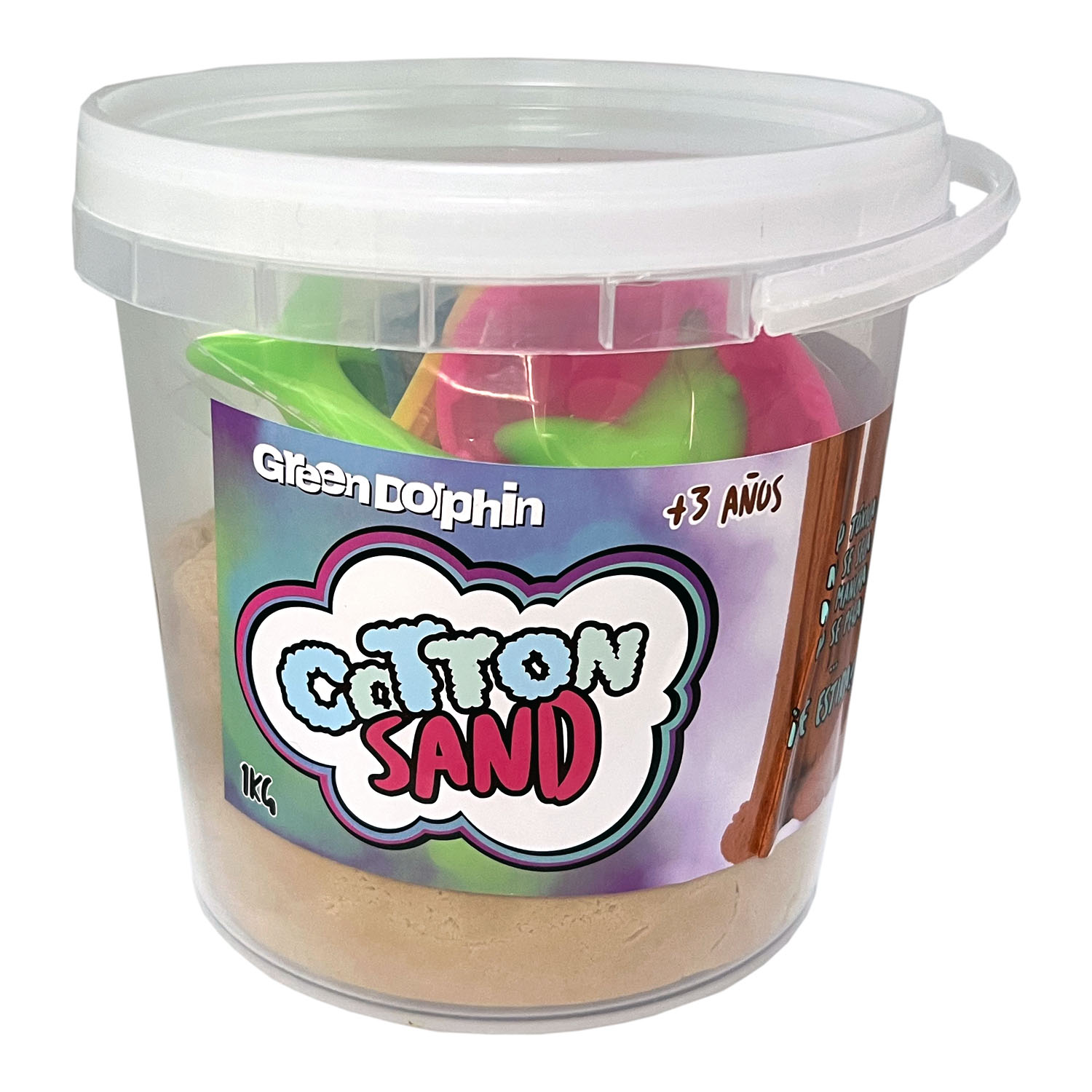 ARENA MÁGICA COTTON SAND CAFÉ 1 KILO 5 MOLDES - 4