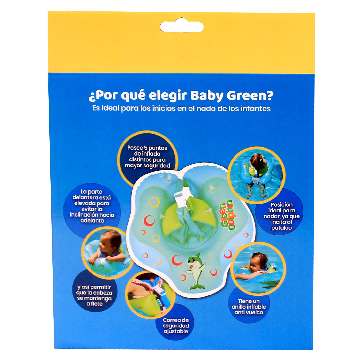 FLOTADOR INFANTIL BABY GREEN GREEN DOLPHIN - 5