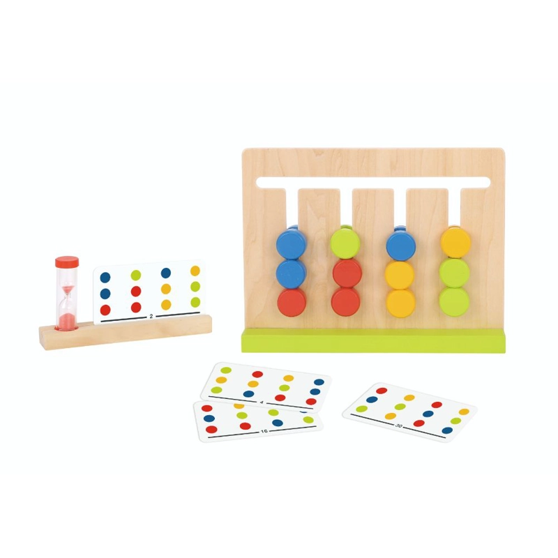 JUEGO LÓGICA TOOKY TOY MADERA MULTICOLOR - 1