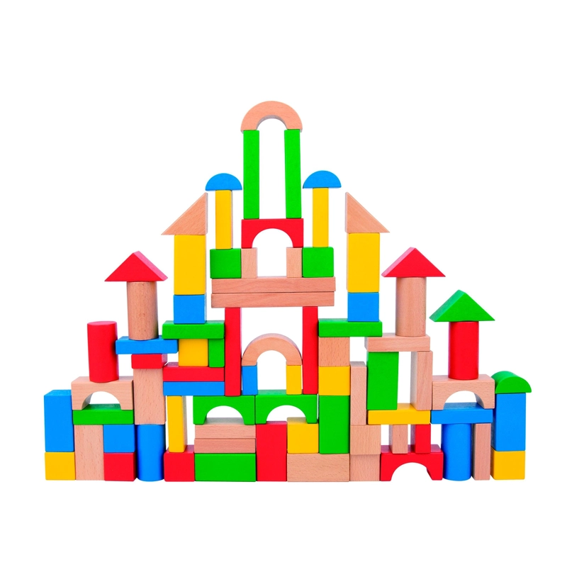 BLOQUES DE MADERA TOOKY TOY 100 PIEZAS - 1