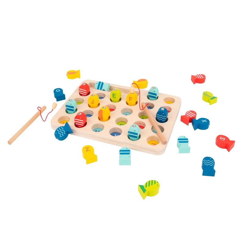 JUEGO DE PESCA MAGNÉTICO TOOKY TOY MULTICOLOR CON ALFABETO - 3