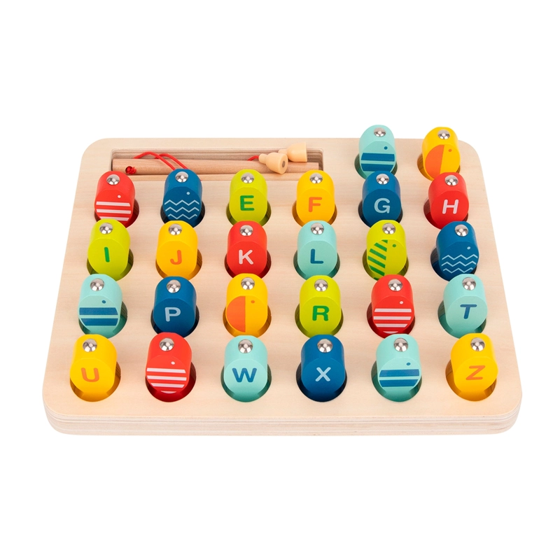 JUEGO DE PESCA MAGNÉTICO TOOKY TOY MULTICOLOR CON ALFABETO - 4