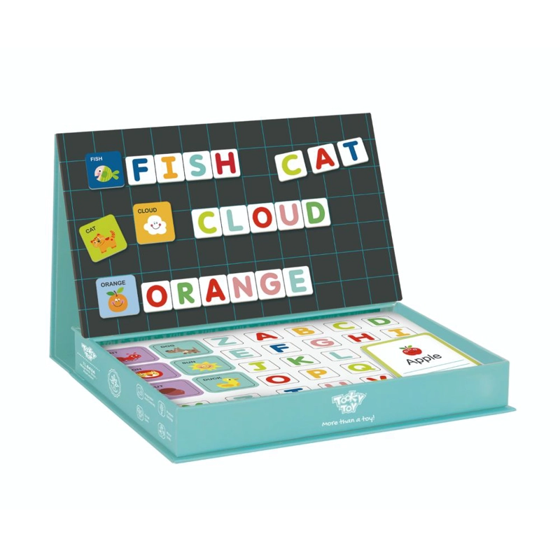 CAJA MAGNÉTICA TOOKY TOY MULTICOLOR ALFABETO - 1