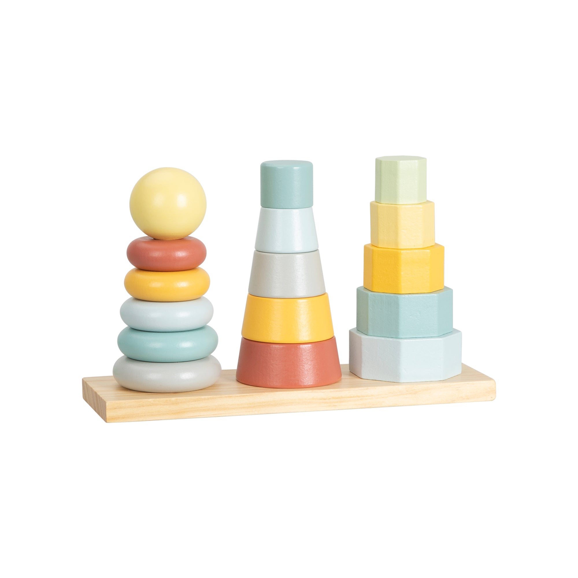 APILADOR DE MADERA EN FORMA DE TORRE TOOKY TOY - 1