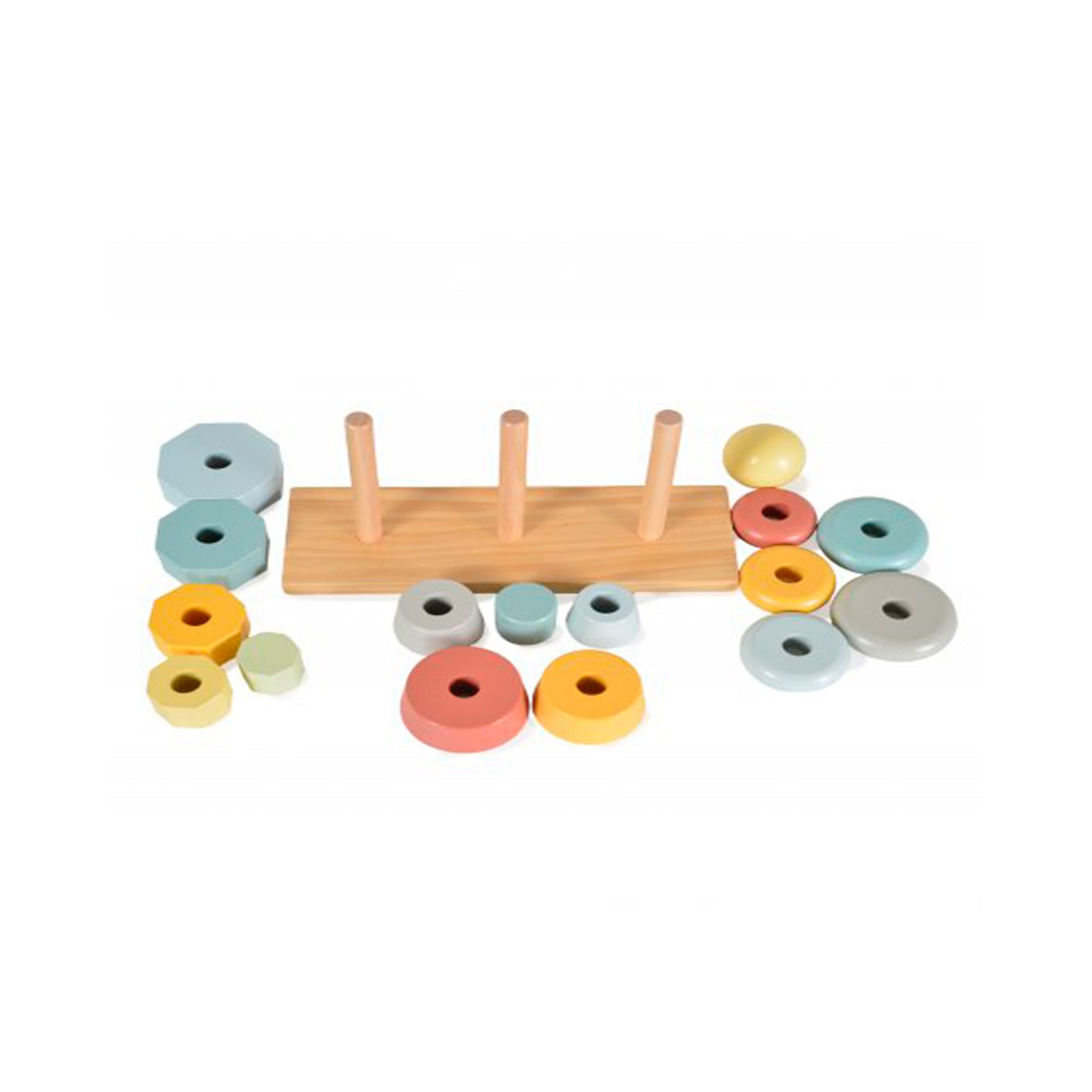 APILADOR DE MADERA EN FORMA DE TORRE TOOKY TOY - 2