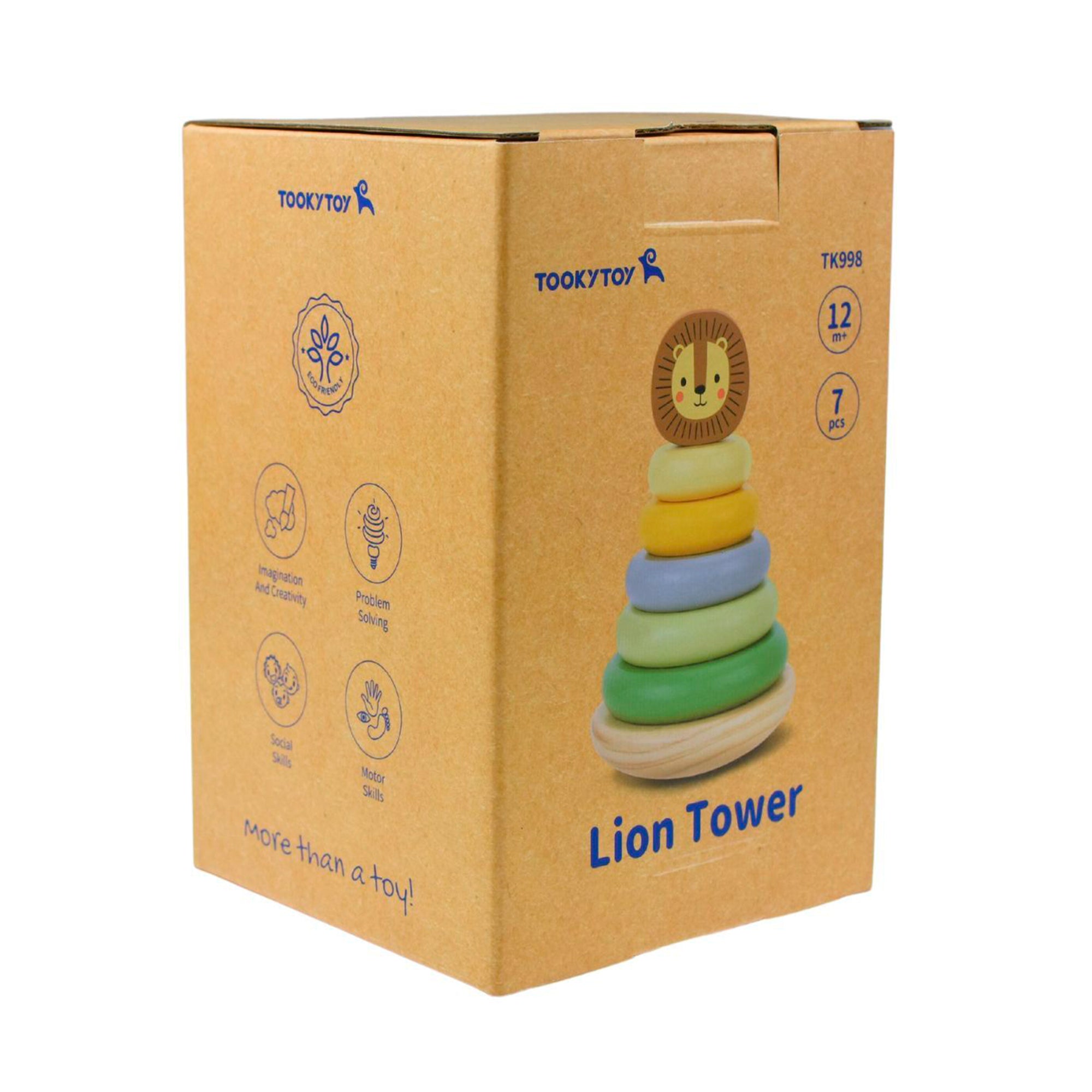 JUEGO DE MADERA TORRE DE LEÓN TOOKY TOY - 4
