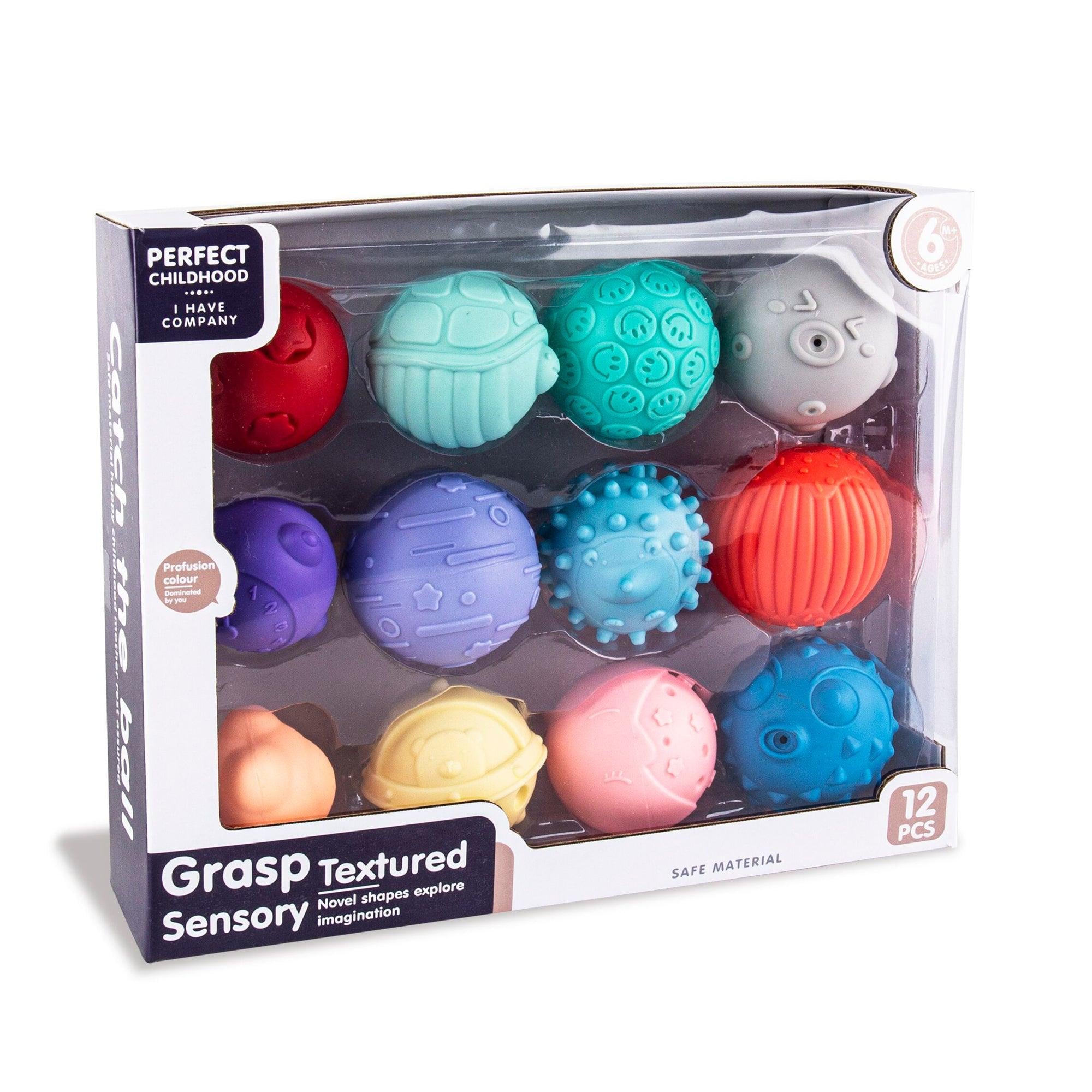 PELOTAS SENSORIALES HUANGER GR6108 PASTEL 12 PIEZAS - 1