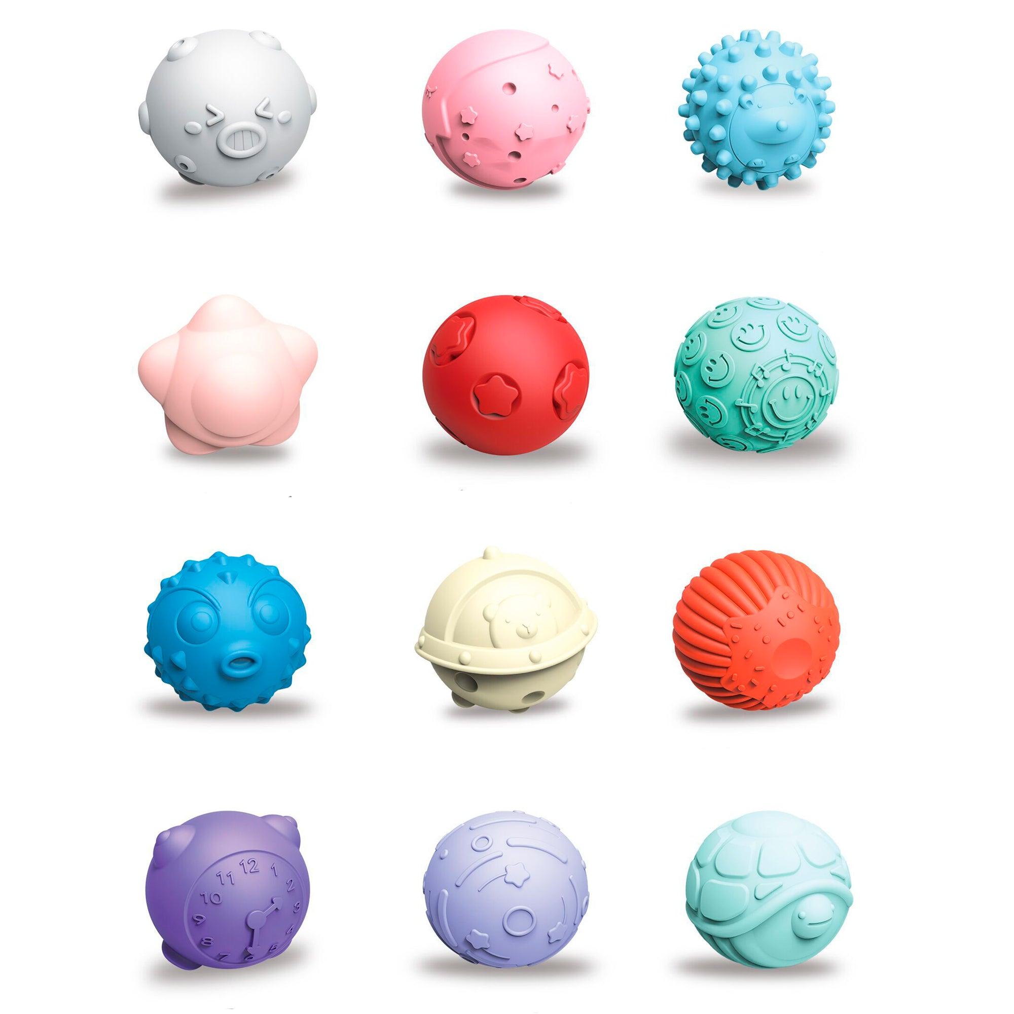 PELOTAS SENSORIALES HUANGER GR6108 PASTEL 12 PIEZAS - 2