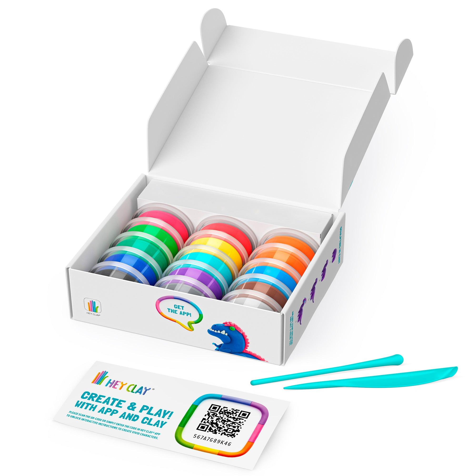 MASAS HEY CLAY HC15017 MEGA DINOS 15 POTES MULTICOLOR - 3