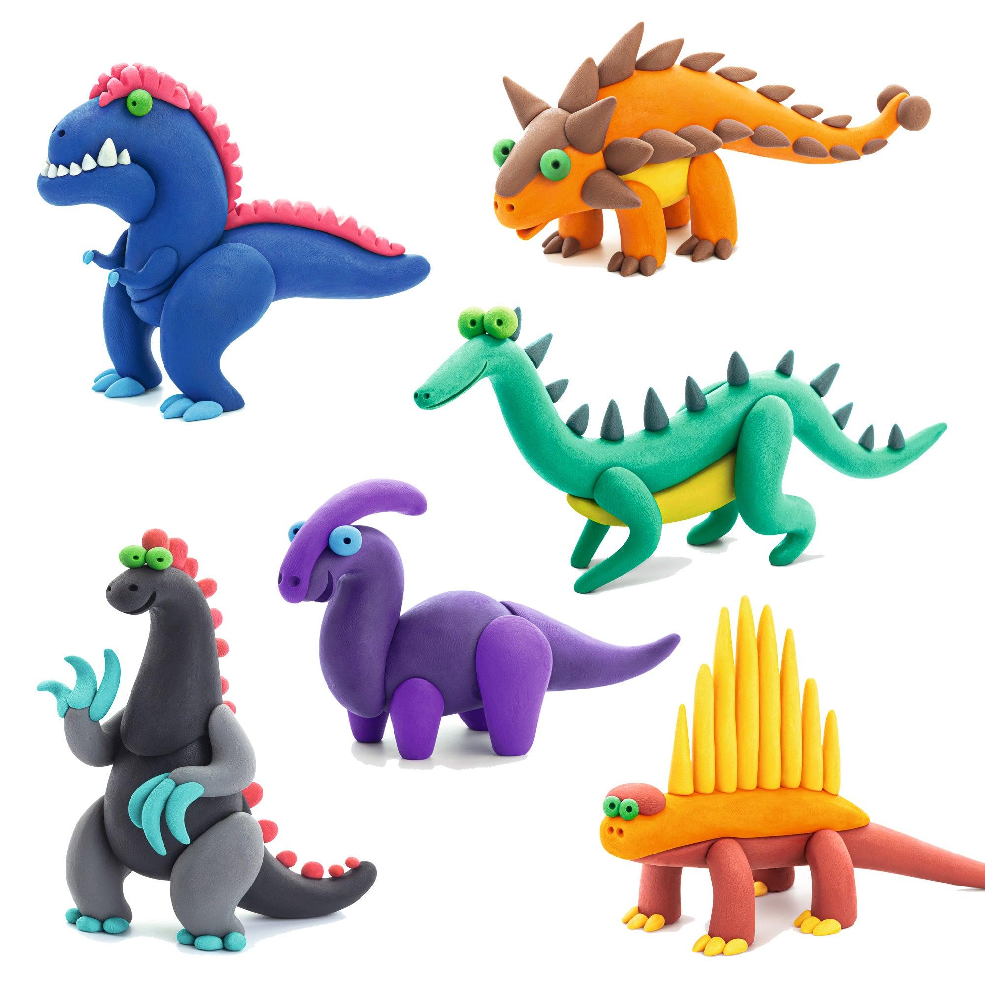 MASAS HEY CLAY HC15017 MEGA DINOS 15 POTES MULTICOLOR - 4