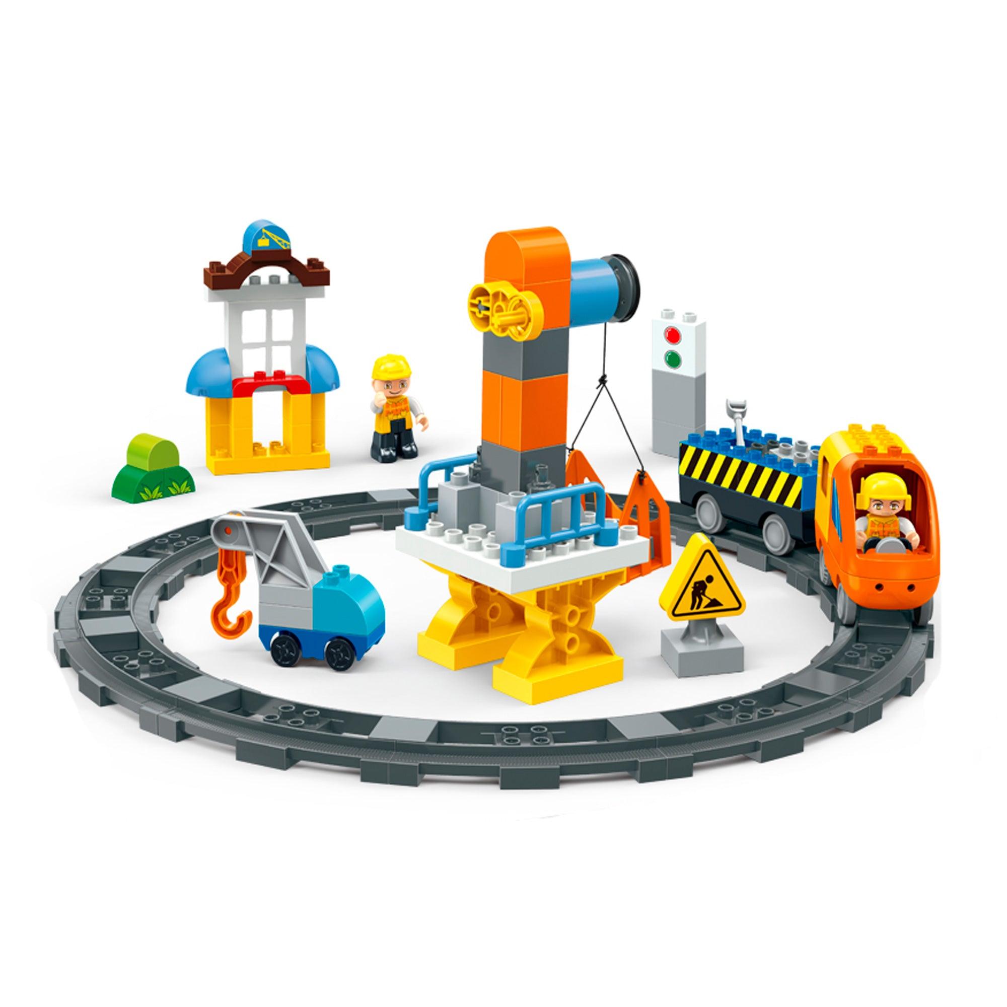 SET BLOQUES BANBAO 9726 MULTICOLOR TREN DE CARGA 86 PIEZAS - 2