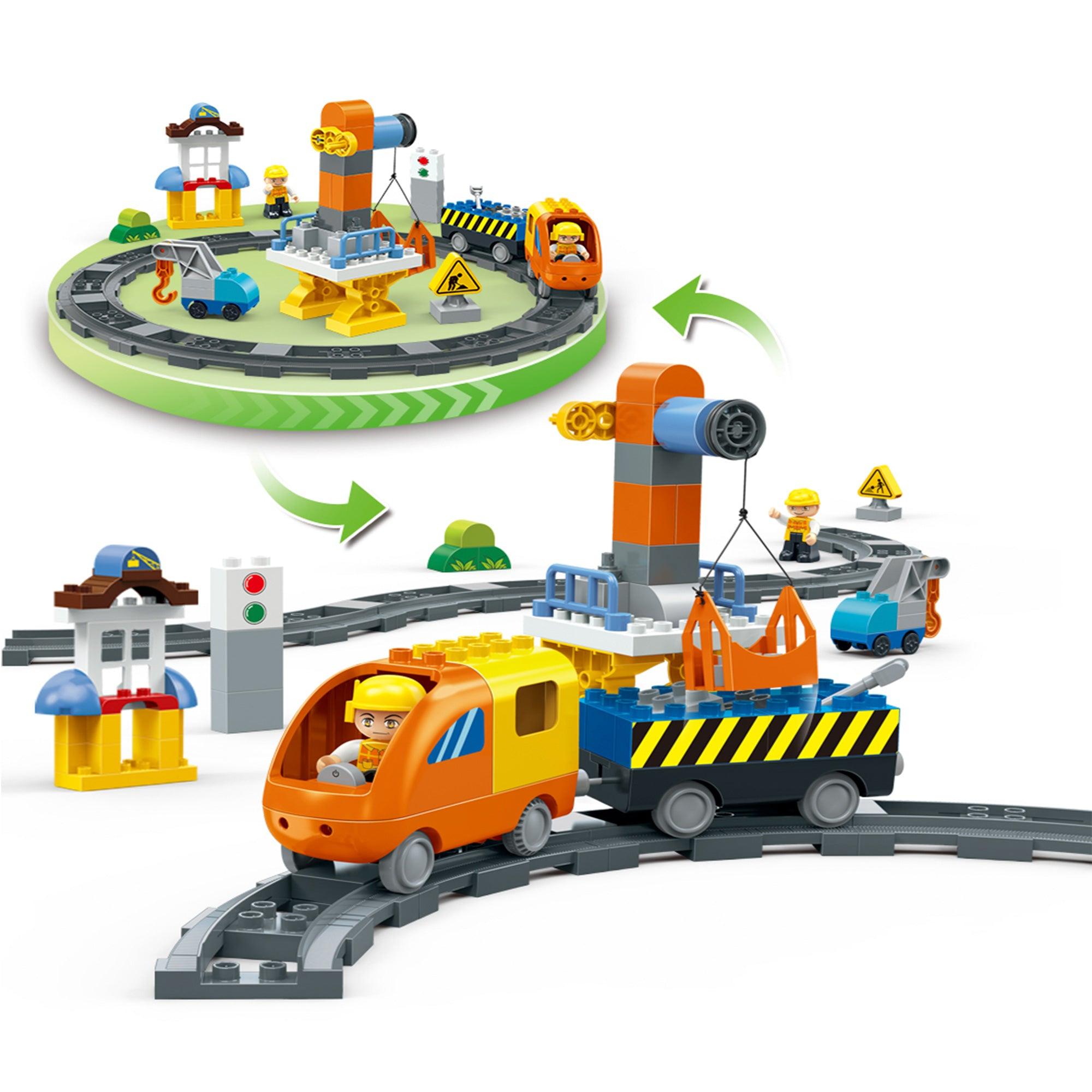 SET BLOQUES BANBAO 9726 MULTICOLOR TREN DE CARGA 86 PIEZAS - 3