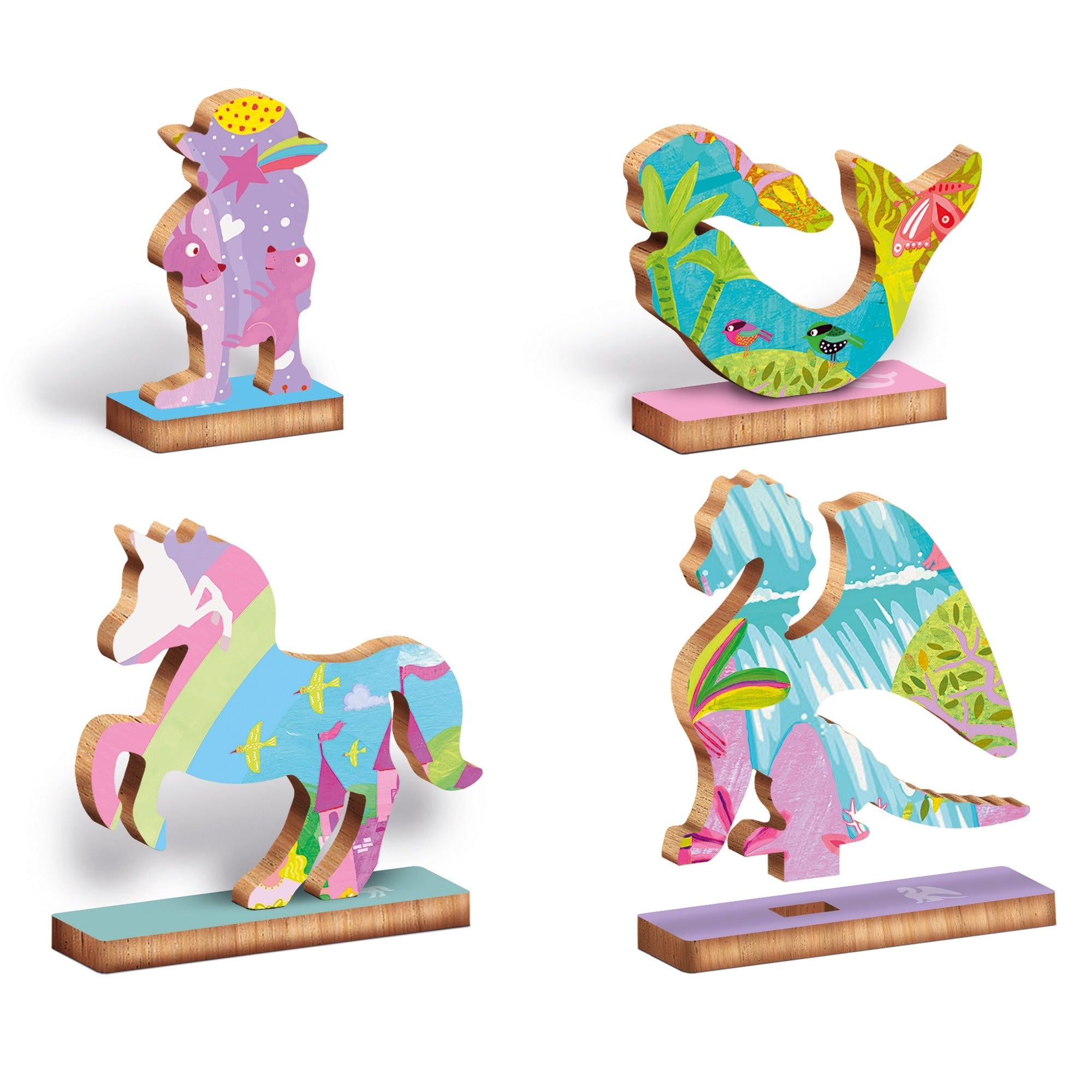 PUZZLE DE MADERA UNICORNIO 48 PIEZAS LUDATTICA - 3