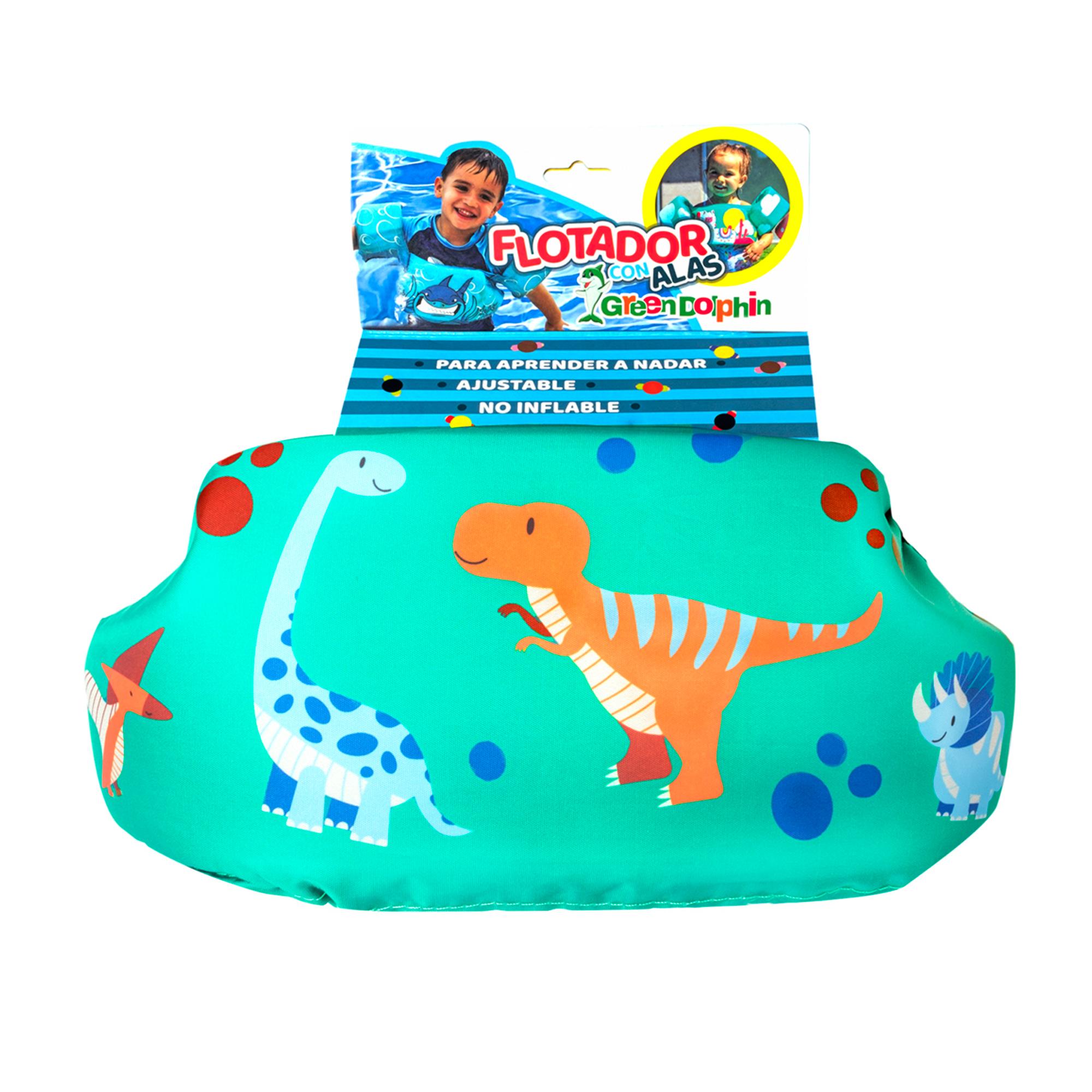 FLOTADOR CON ALITAS DINOSAURIO VERDE GREEN DOLPHIN - 3