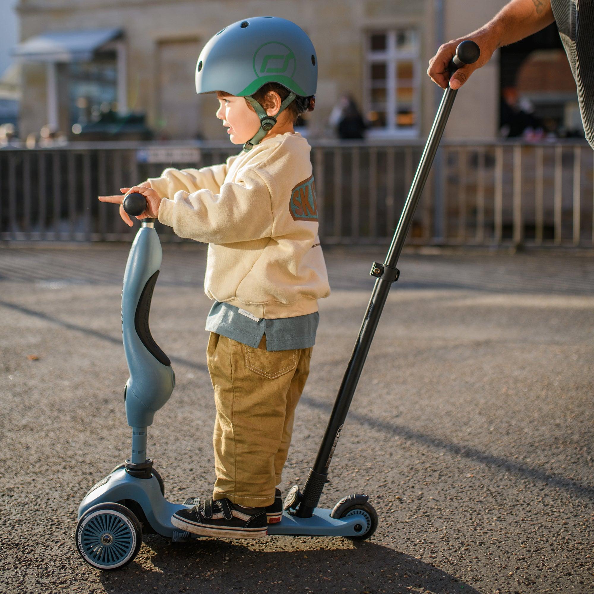 SCOOTER HIGHWAYKICK 1 PUSH AND GO STEEL SCOOT AND RIDE - 9