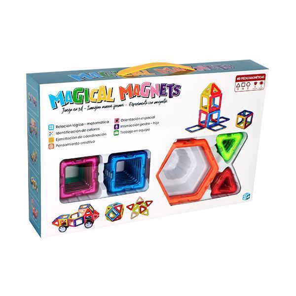 JUEGO MAGNÉTICO MAGICAL MAGNETS CON RUEDAS 40 PIEZAS - 1