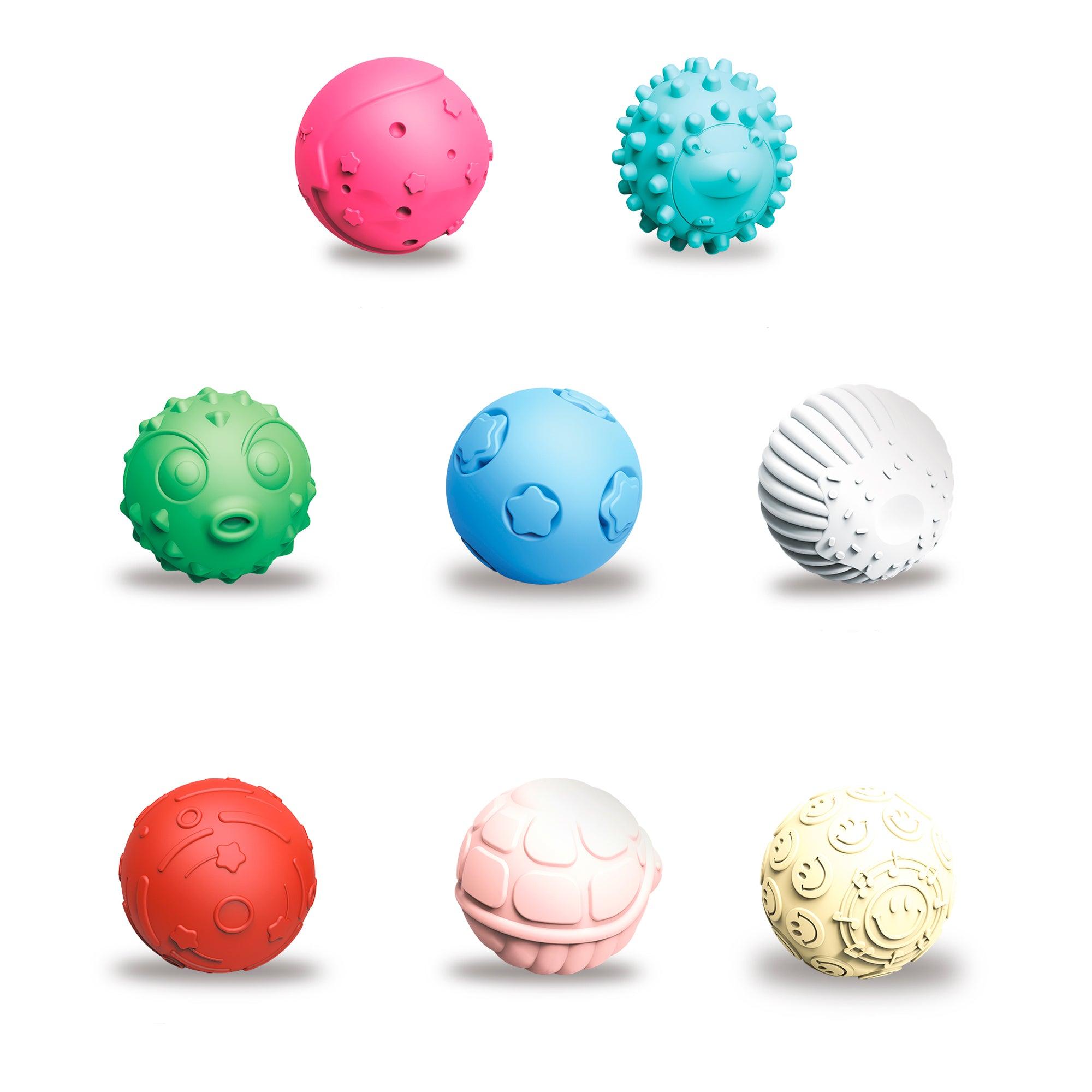 PELOTAS SENSORIALES PASTEL 8 PIEZAS - 2