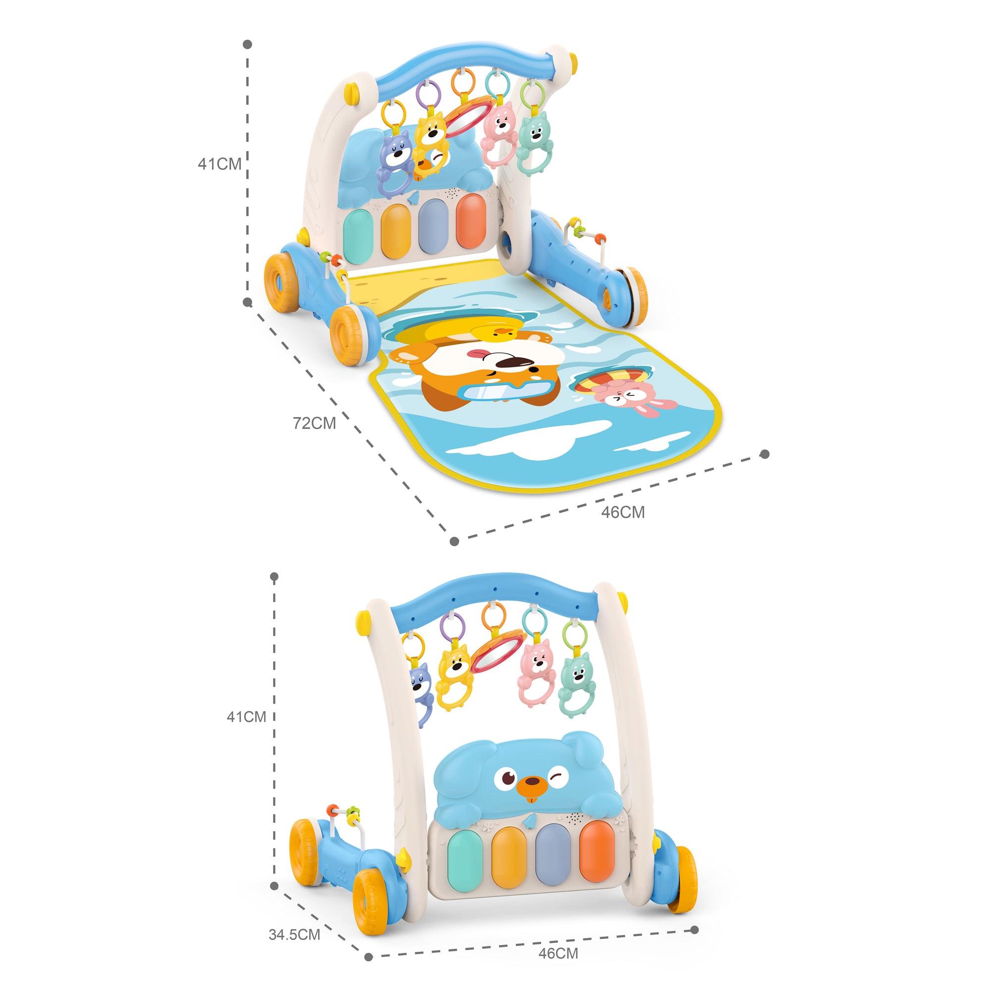 GIMNASIO Y ANDADOR INFANTIL CELESTE - HUANGER - 4