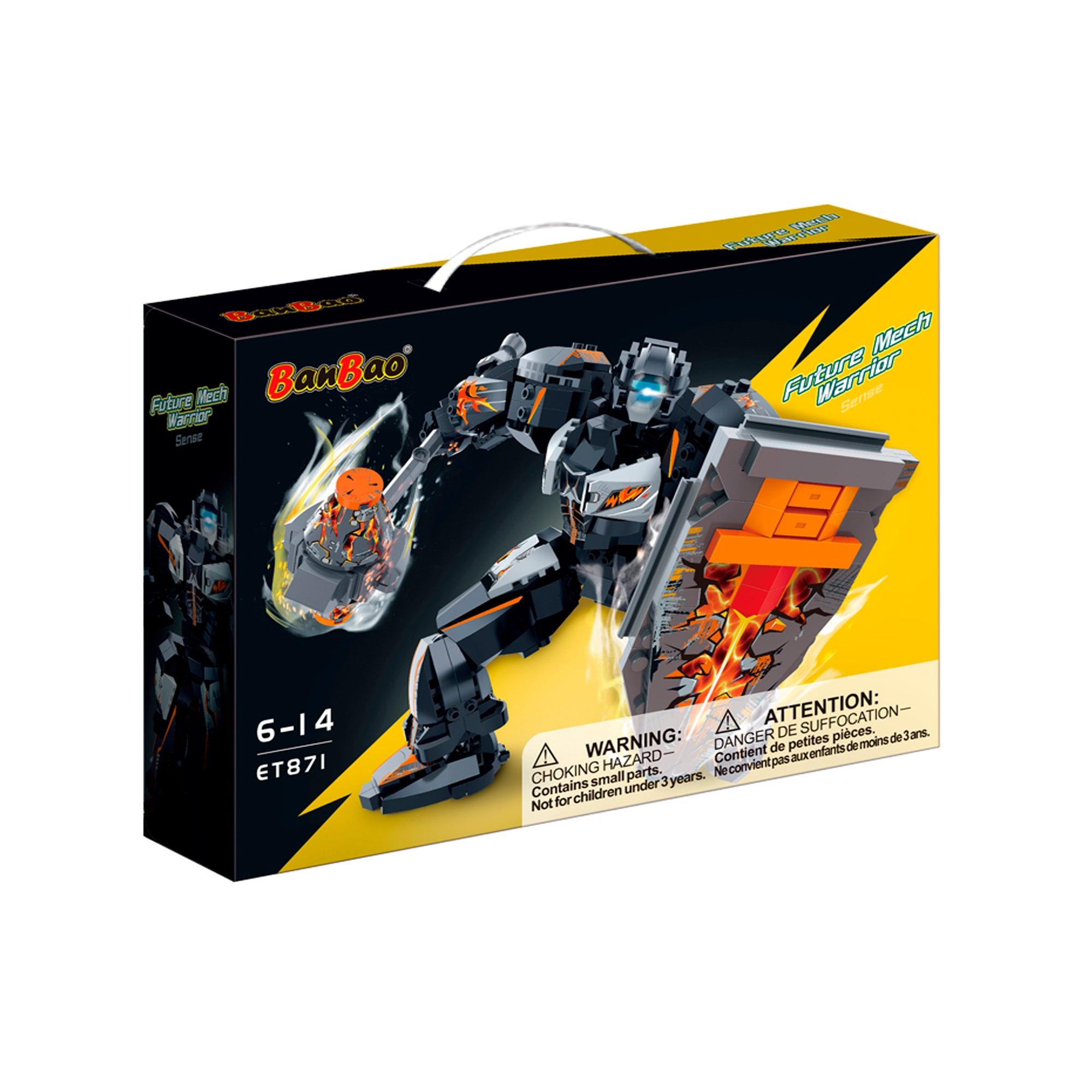 SET DE BLOQUES ROBOT FUTURE MECH WARRIOR SENSE GRIS - BANBAO - 1