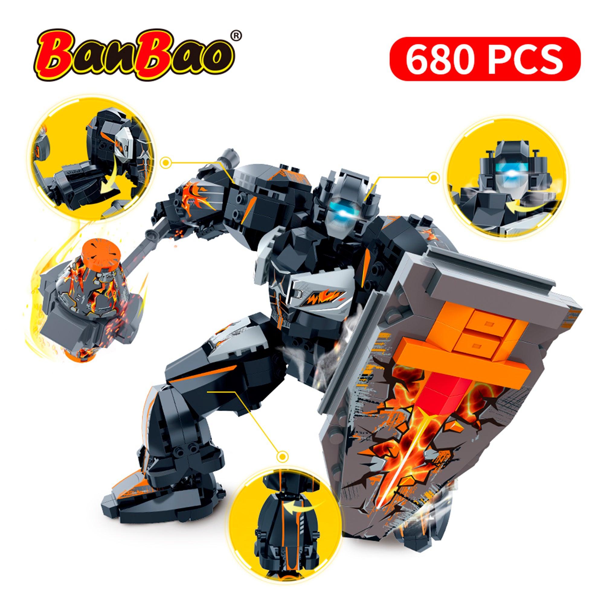SET DE BLOQUES ROBOT FUTURE MECH WARRIOR SENSE GRIS - BANBAO - 3