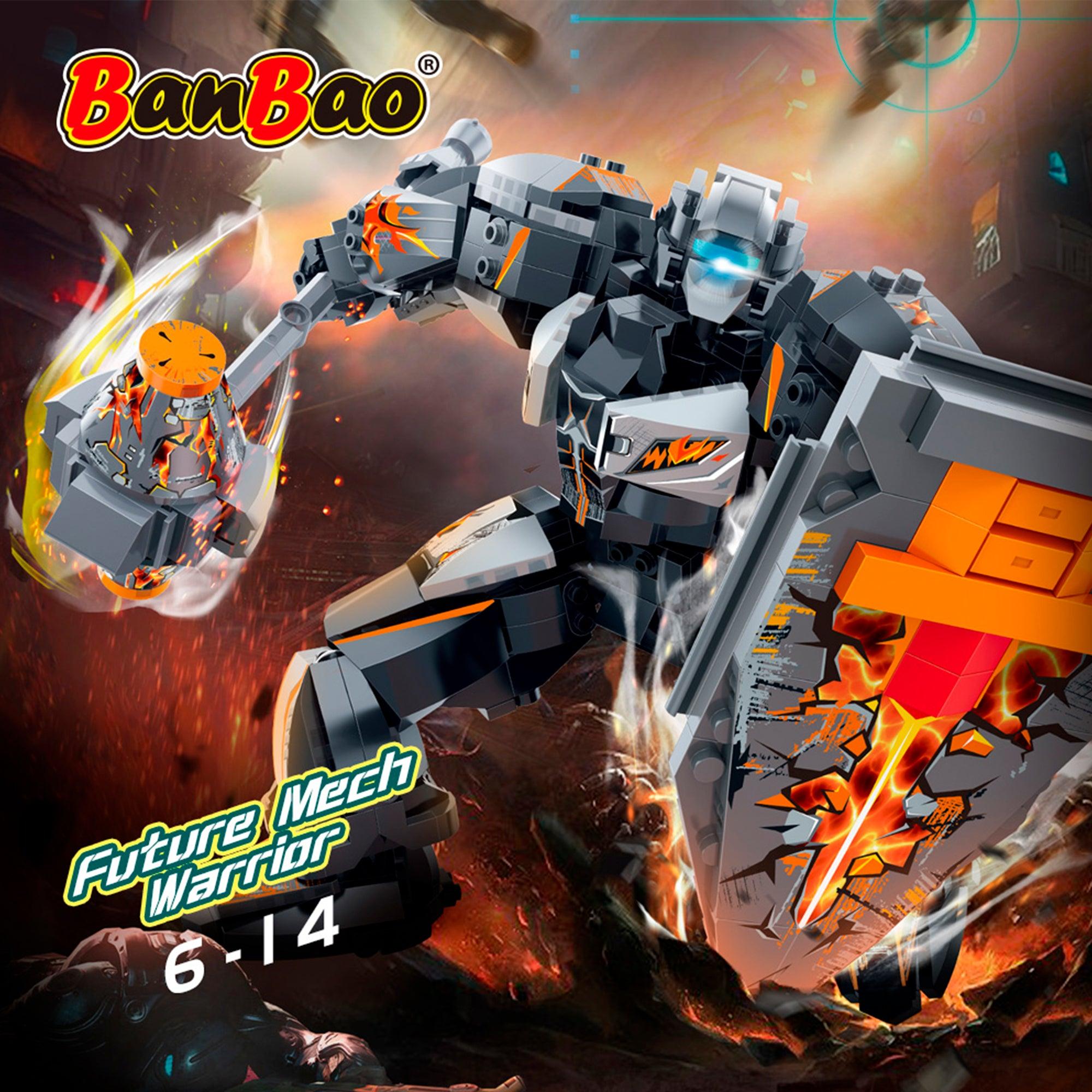 SET DE BLOQUES ROBOT FUTURE MECH WARRIOR SENSE GRIS - BANBAO - 4