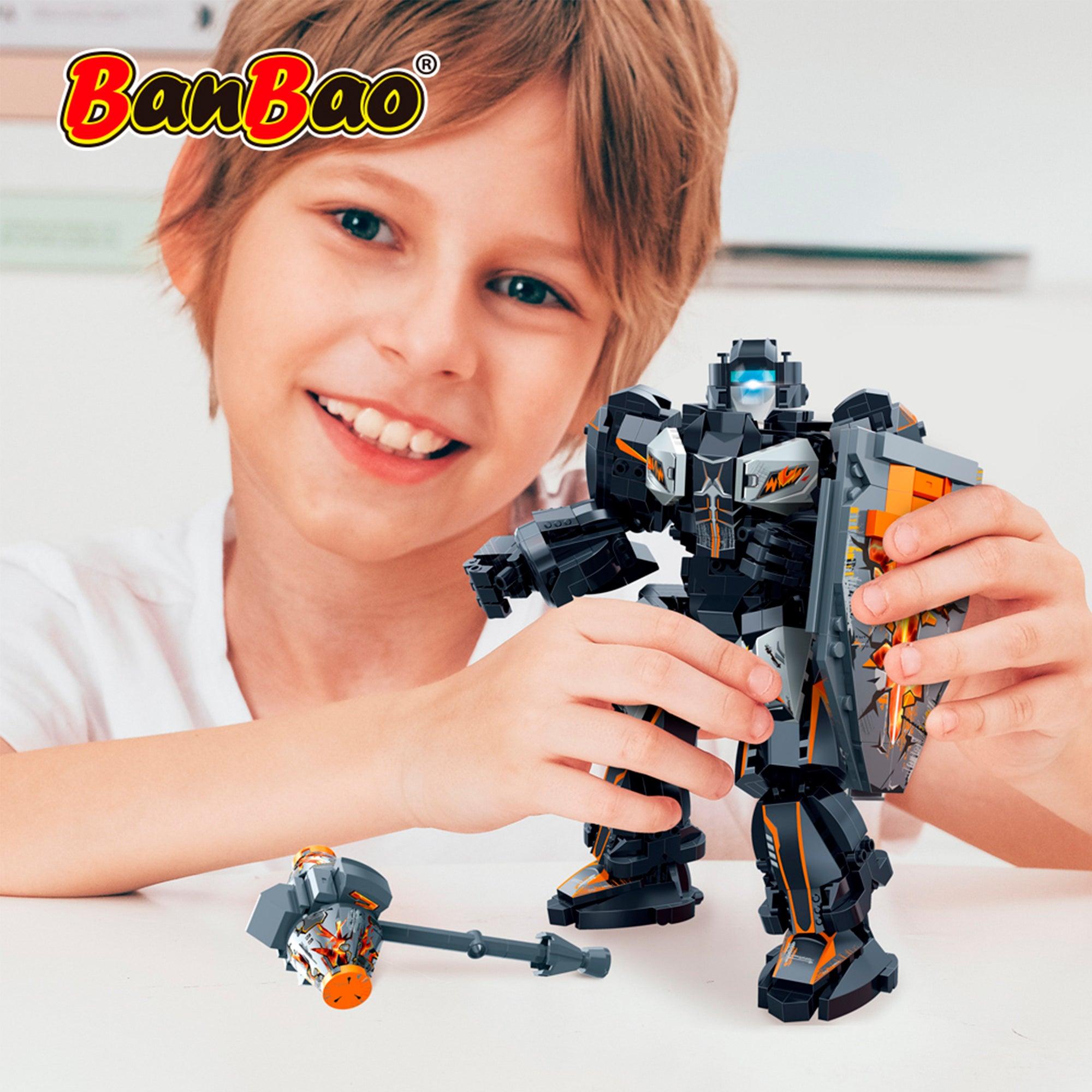 SET DE BLOQUES ROBOT FUTURE MECH WARRIOR SENSE GRIS - BANBAO - 6