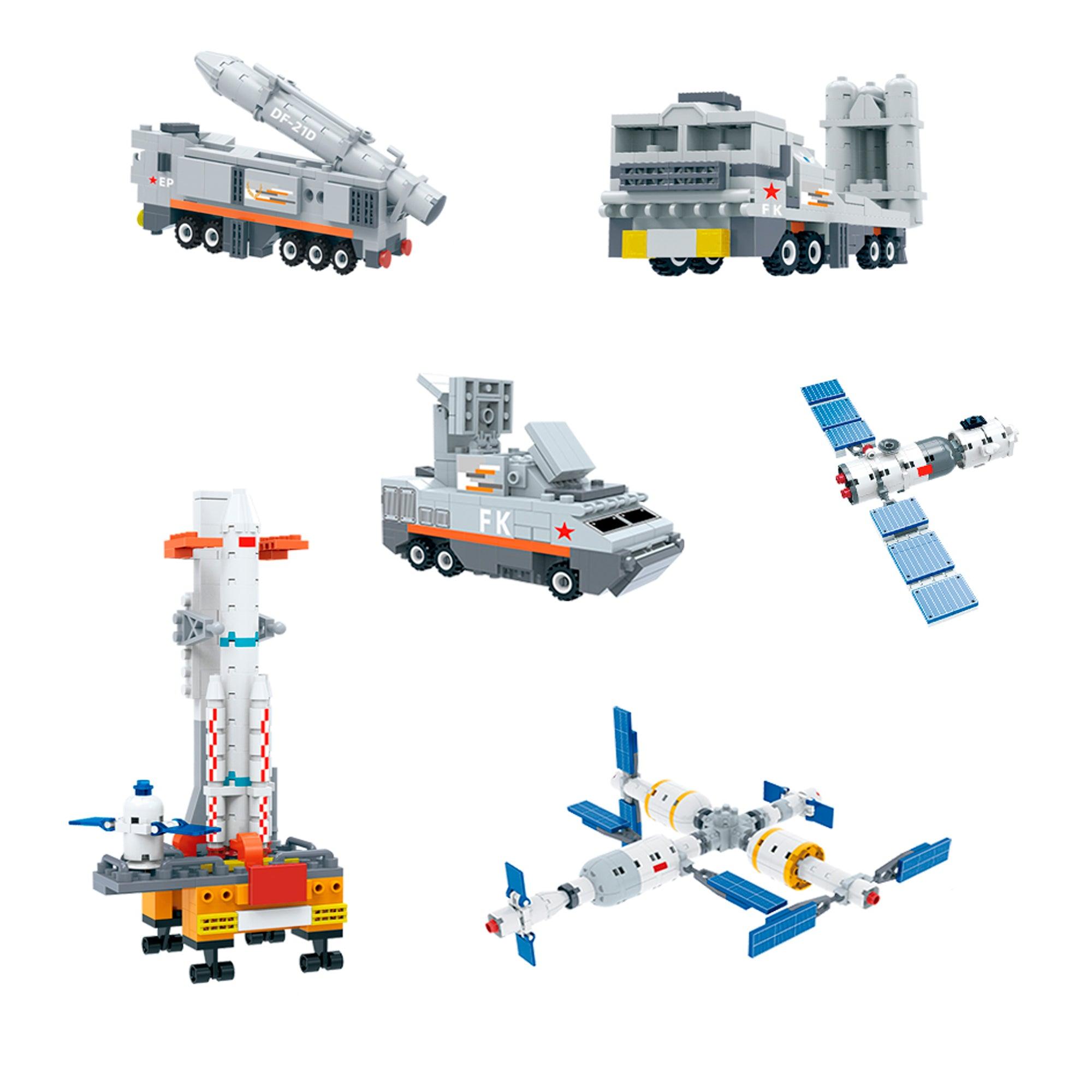 SET DE BLOQUES DE CONSTRUCCIÓN PILARES AEROESPACIALES 151 PIEZAS BANBAO - 2