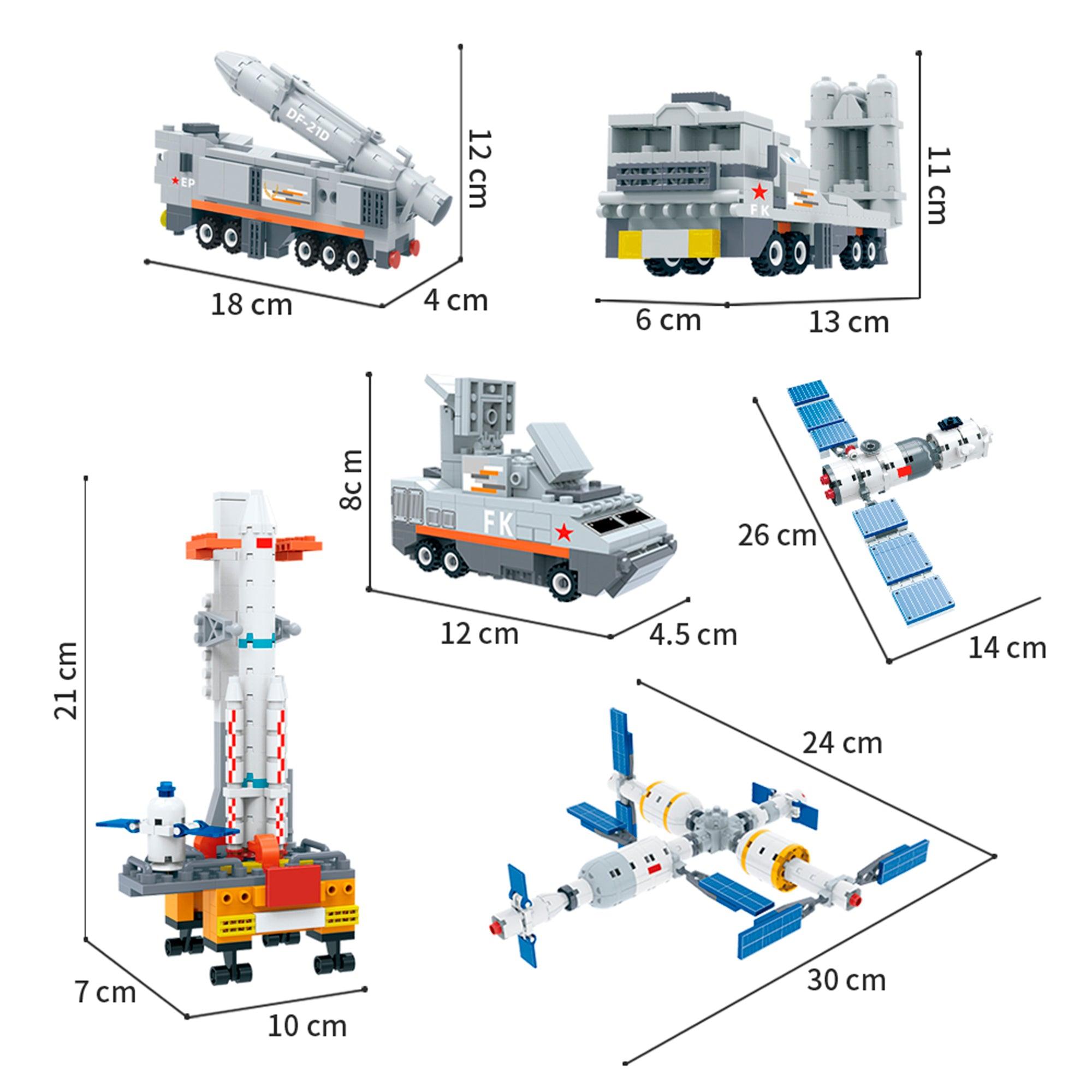SET DE BLOQUES DE CONSTRUCCIÓN PILARES AEROESPACIALES 151 PIEZAS BANBAO - 3