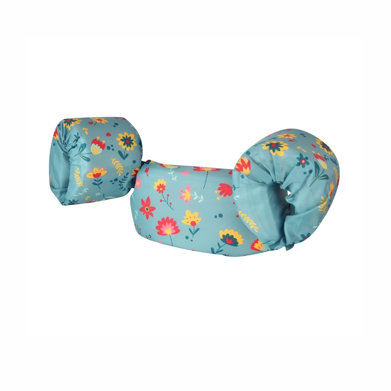 FLOTADOR CON ALITAS FLORES CELESTE GREEN DOLPHIN - 1