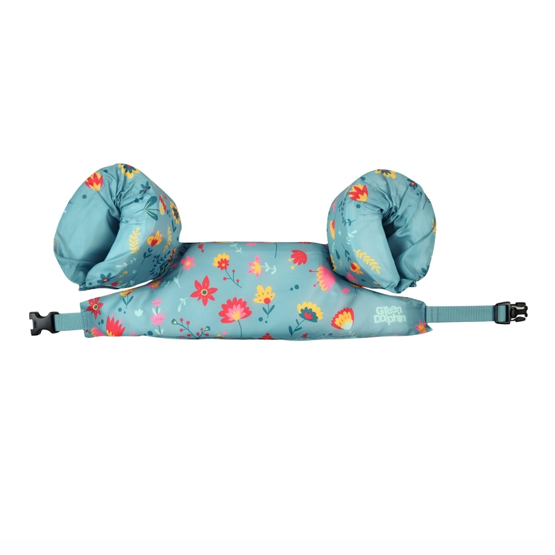 FLOTADOR CON ALITAS FLORES CELESTE GREEN DOLPHIN - 2