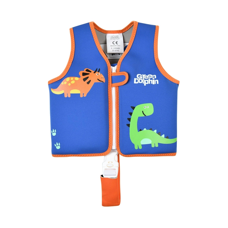 CHALECO FLOTADOR INFANTIL AZUL PEQUENO 15 A 19 KG GREEN DOLPHIN