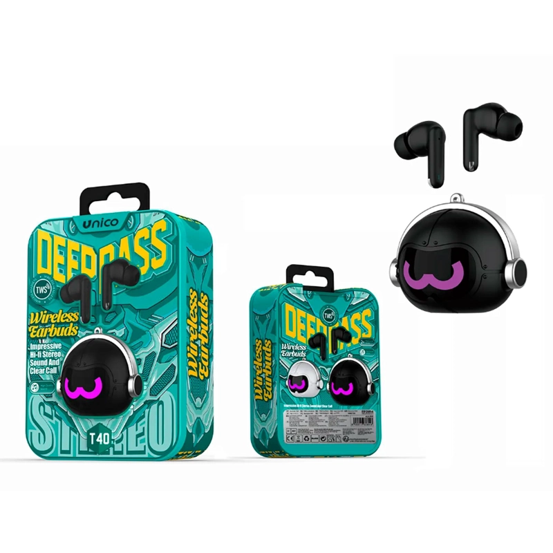 AUDIFONOS INALAMBRICOS DEEP BASS VERDE UNICO - 2
