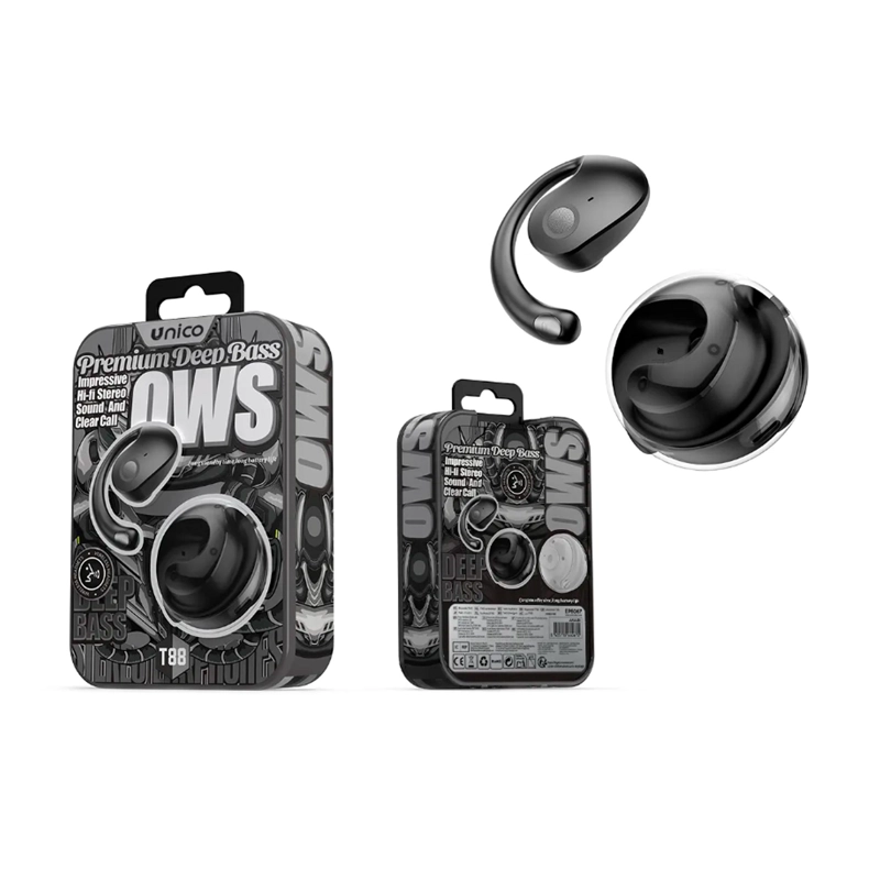 AUDIFONOS INALAMBRICOS OWS PREMIUM DEEP GRIS OSCURO BASS UNICO - 2