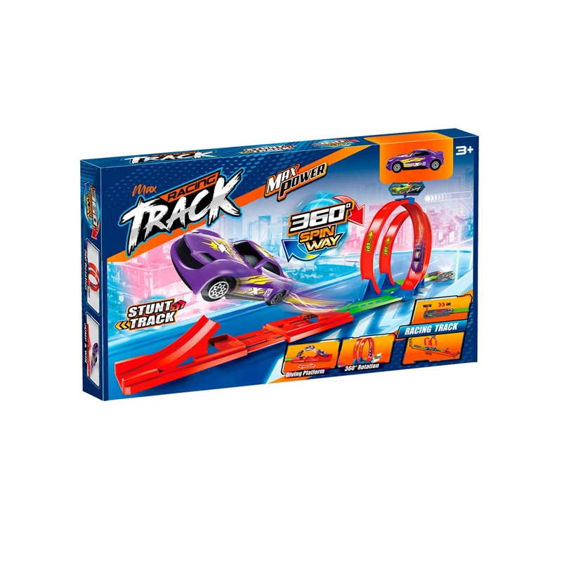 PISTA DE AUTO TRACK MAX POWER ROJO RACING TRACK - 1