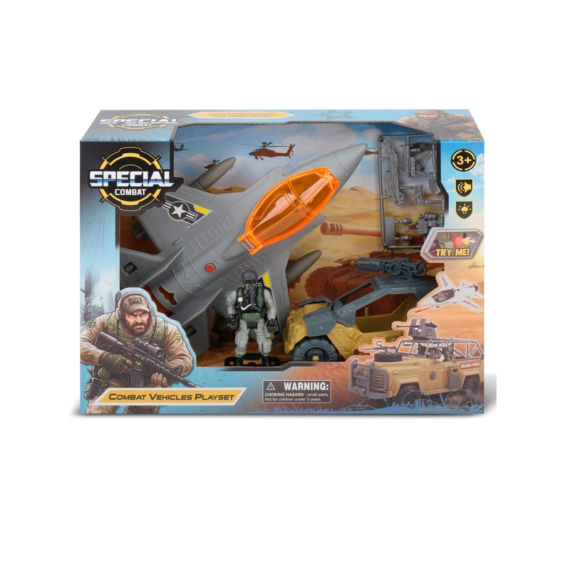 VEHICULO COMBATE AVION GRIS SPECIAL COMBAT - 1