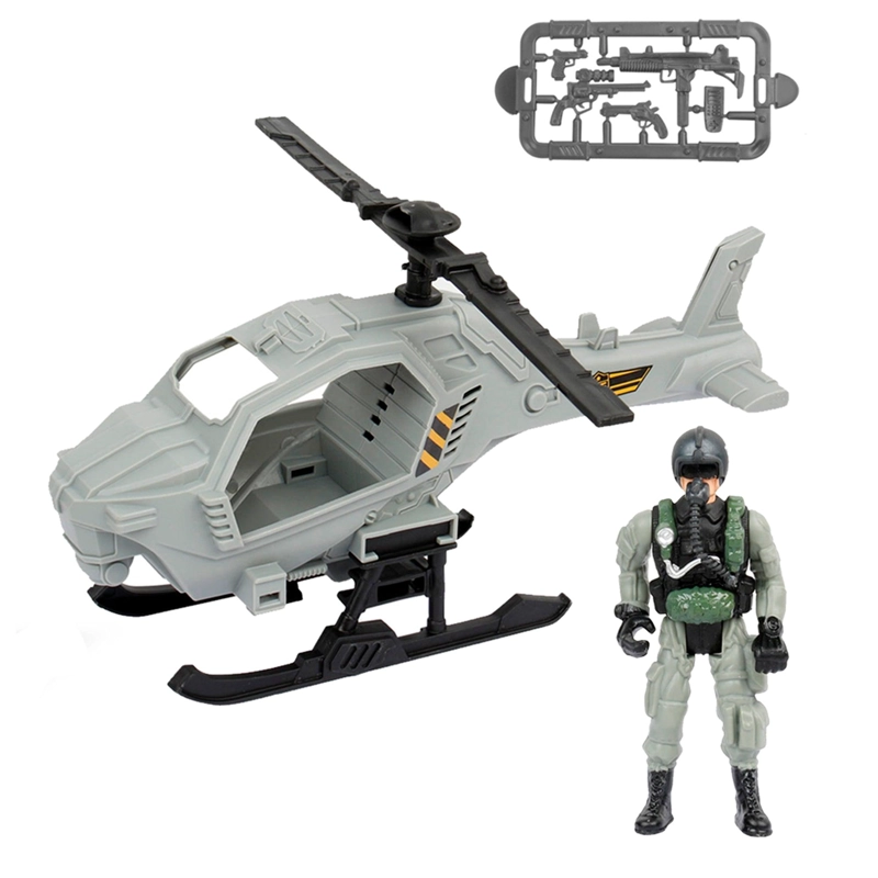 VEHICULO COMBATE MILITAR HELICOPTERO GRIS SPECIAL COMBAT - 2