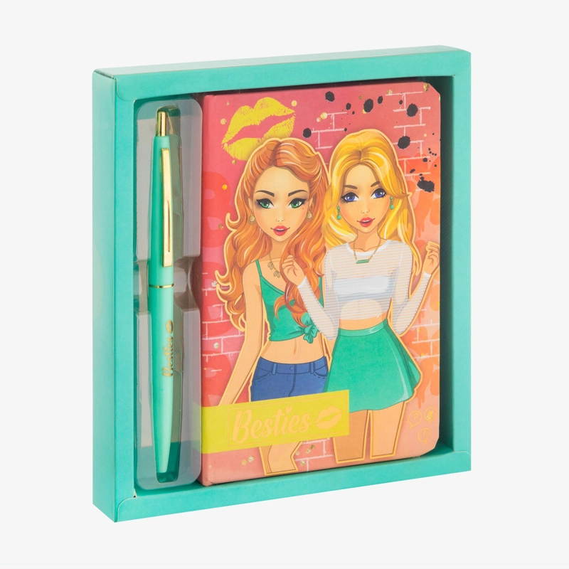 CUADERNO CON LAPIZ VERDE BESTIES - 1