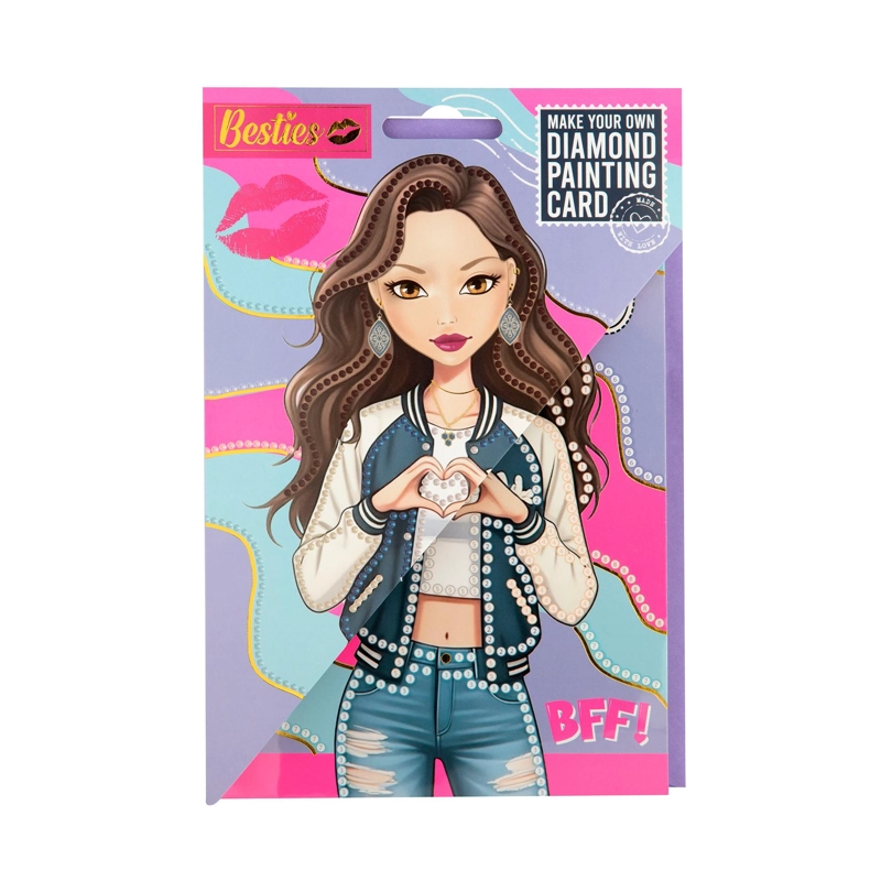 PINTURA DE DIAMANTES MODELO MORENA BESTIES - 1