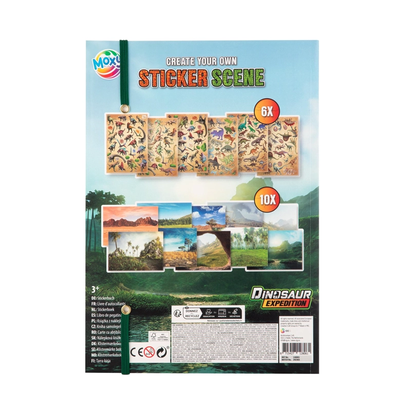 CREA TU PROPIA ESCENA DE STICKERS DINOSAURIO DINOSAUR EXPEDITION - 2