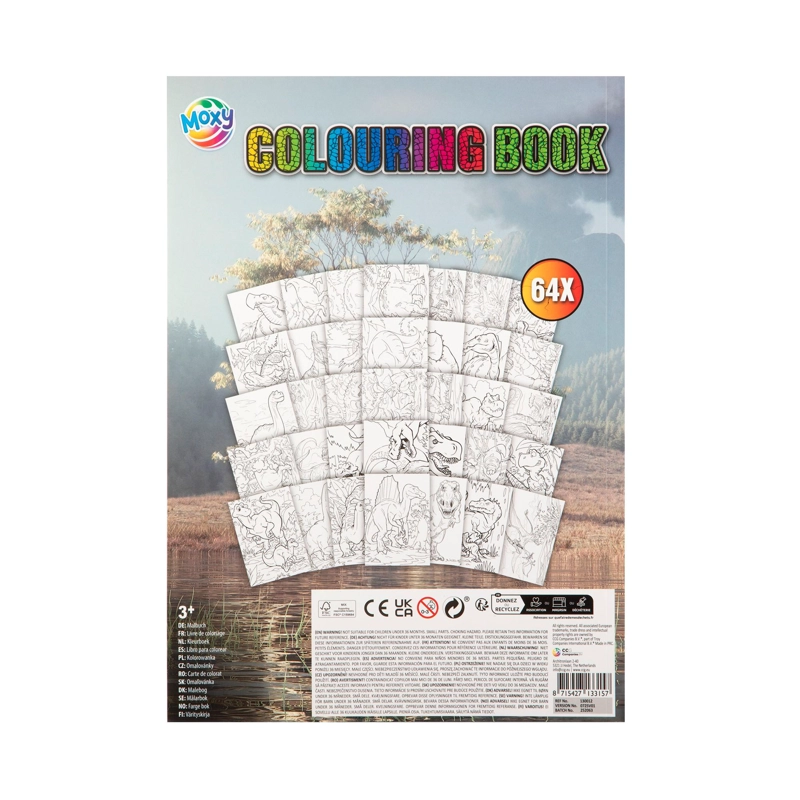 LIBRO PARA PINTAR DINOSAURIO CON LAPICES DINOSAUR EXPEDITION - 2
