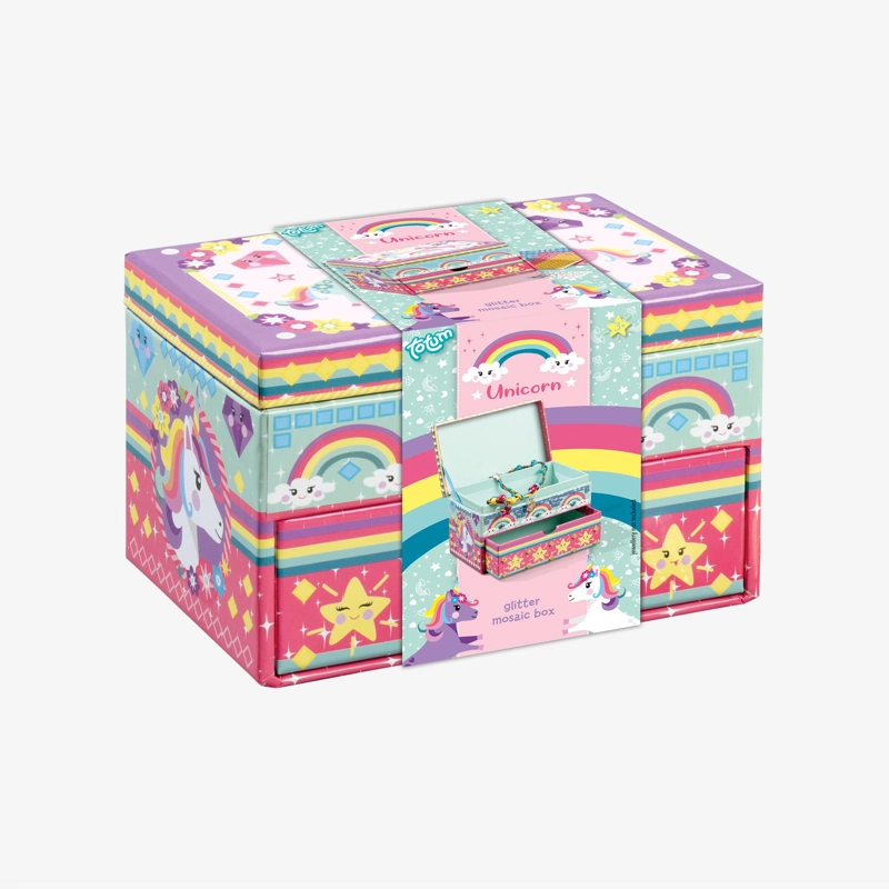 CAJA DE MOSAICO UNICORNIO TOTUM - 1